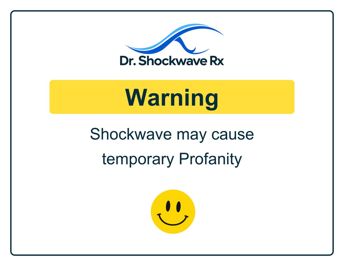Office sign in a classic warning style with a yellow Warning band and a smiley